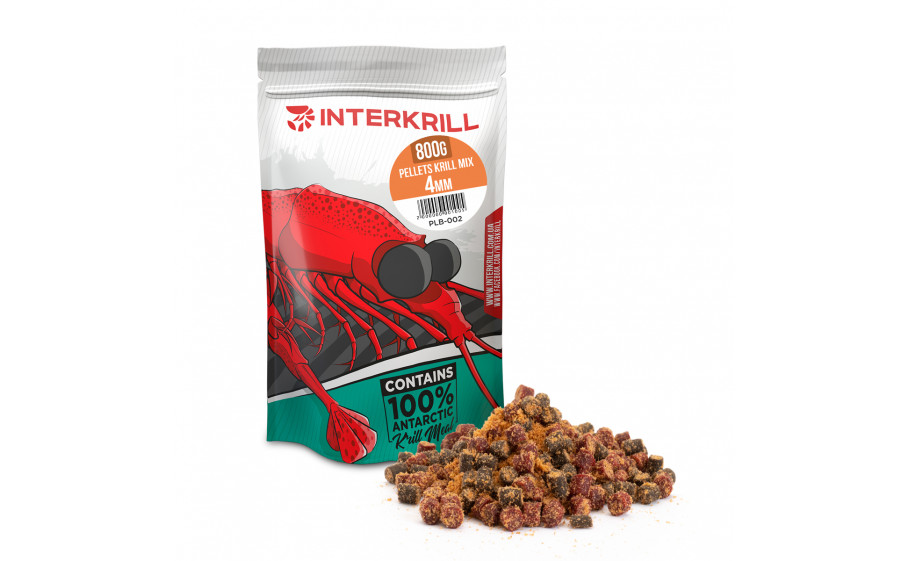 Pellets INTERKRILL Krill MIX 4мм 800г