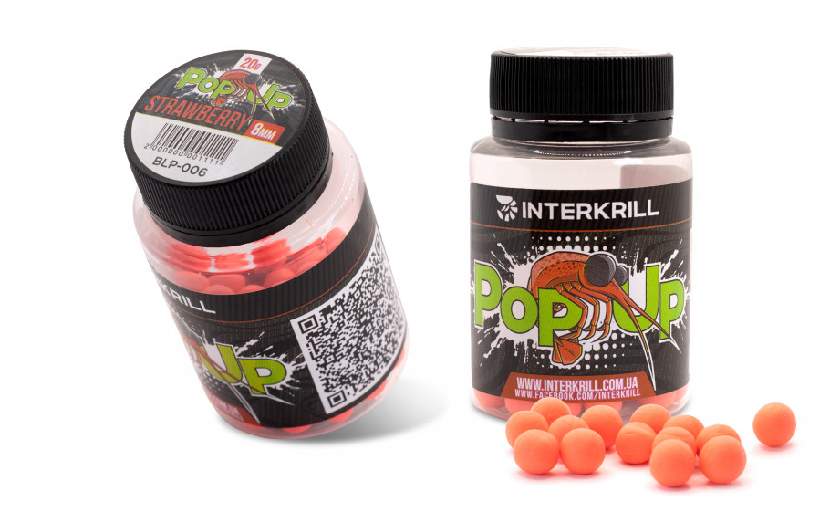 POP-UP INTERKRILL KRILL-STRAWBERRY 8мм 20г