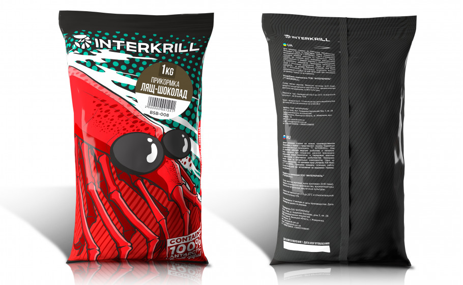 Прикормка INTERKRILL Лещ-Шоколад 1кг